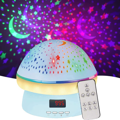 GlowLight - Magic star projector with 16 colours & timer function