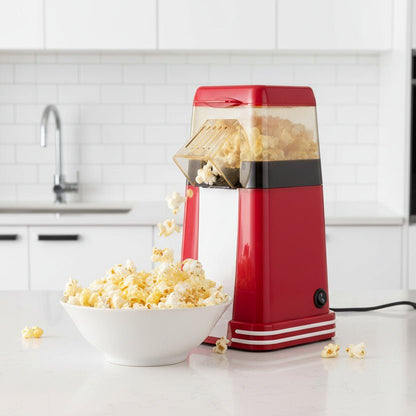 CRUNCHORA – Máquina clásica de palomitas para el hogar para palomitas ligeras y aireadas en pocos minutos