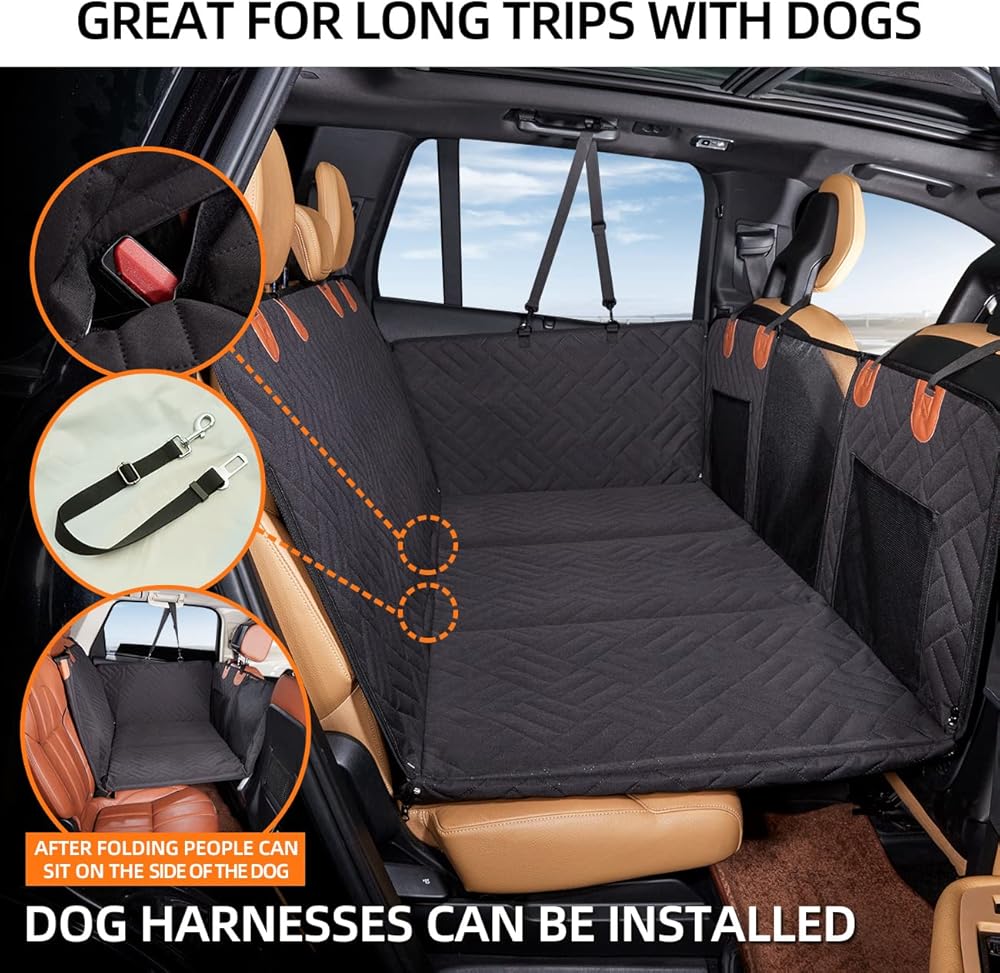 PAWTRIP – Funda impermeable para asiento de coche para viajes sin estrés con perros