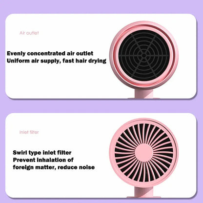 TRAVELBLOW - Sèche-cheveux pliable avec technologie ionique pour des cheveux brillants
