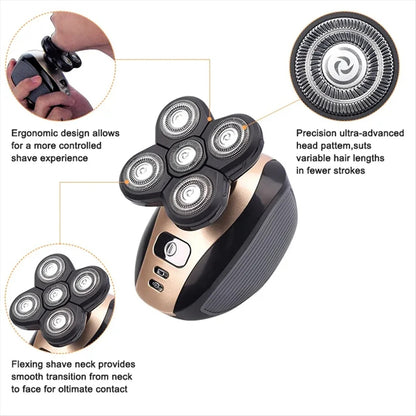 SmoothTrim – 5-in-1 Trimmer met zwevende scheerkoppen & accessoires