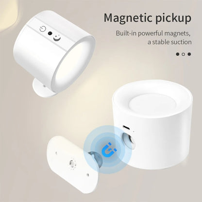 LumiSpin LED wall lamp - Dimmable & 360° rotatable for every home