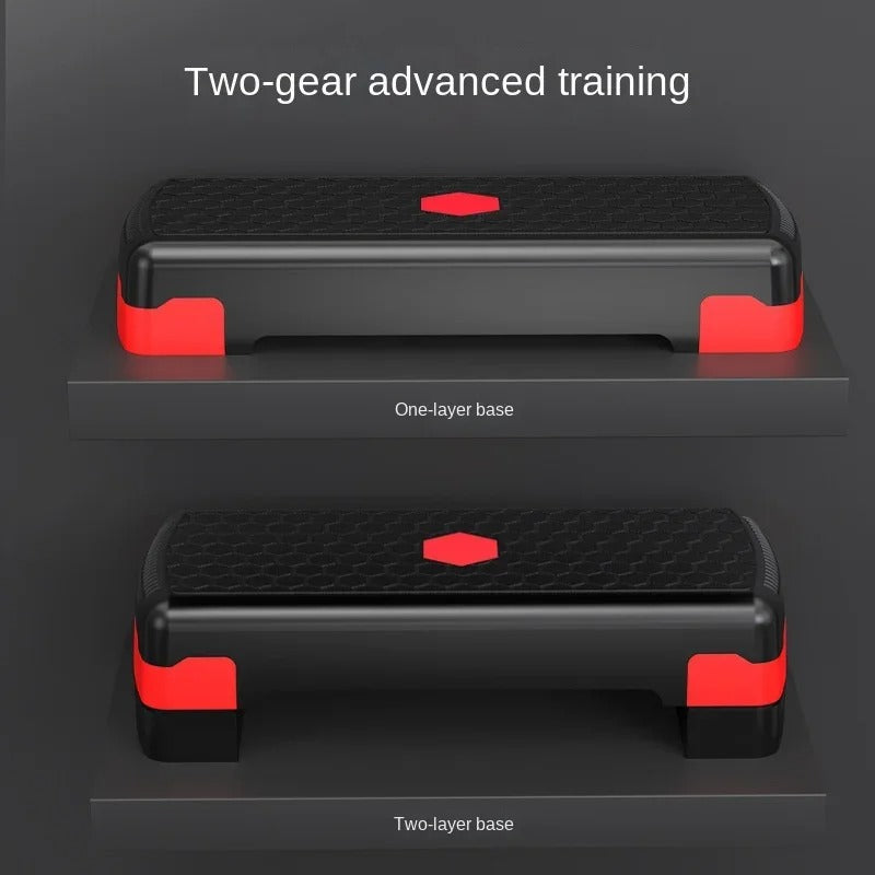 Adjustable Fit Step - Adjustable fitness stepper for versatile home workouts