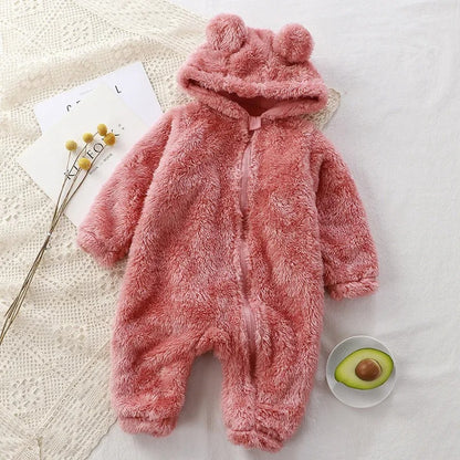 CozyCub Flanellen Romper – Flauschige winterstrampler voor baby's