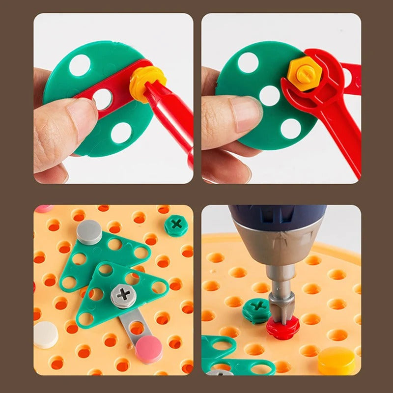 ToolKit - Creative construction toy with mini drill for children aged 6 and over
