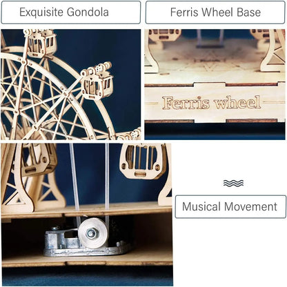 WheelCraft - 3D wooden model Ferris wheel to build yourself