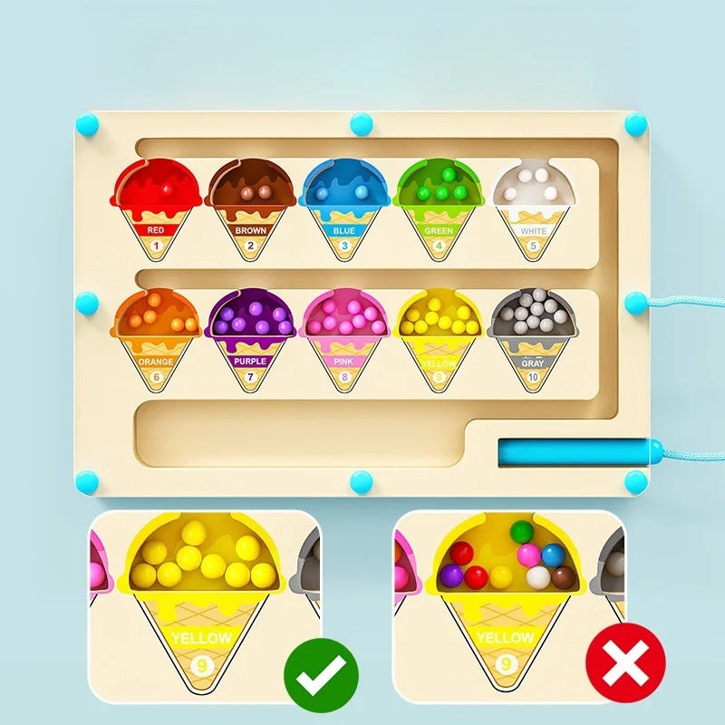 ColorQuest – Juego magnético de colores y números para niños a partir de 3 años