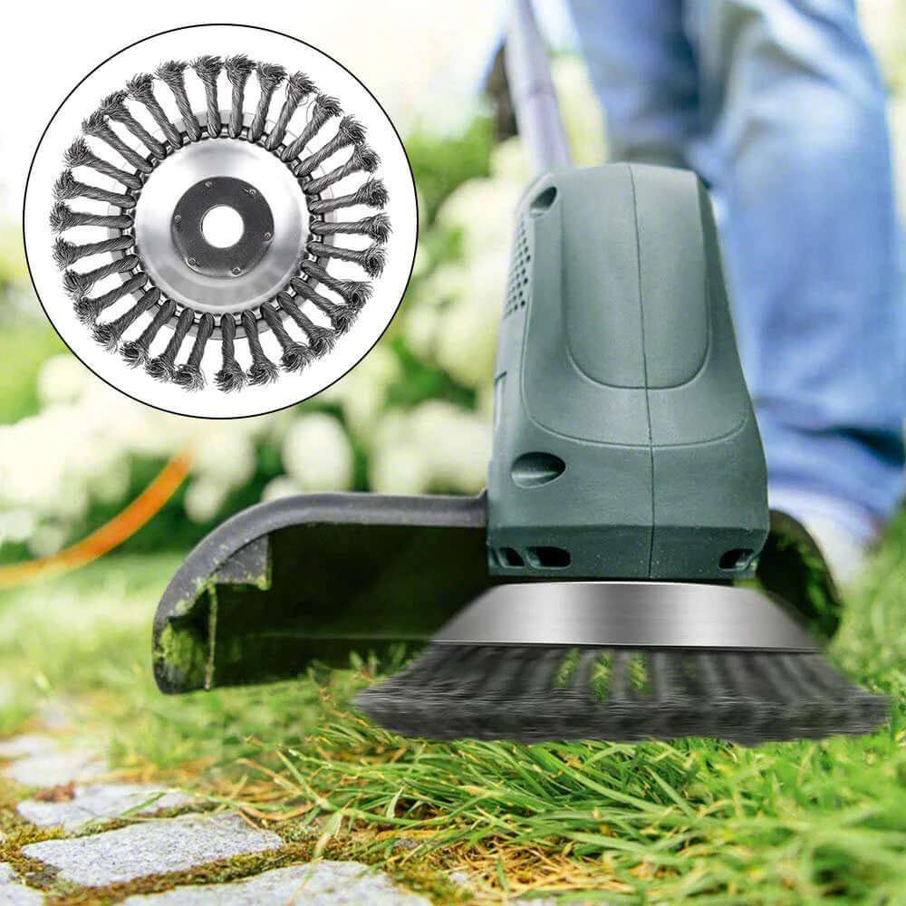 Robust steel weed trimmer - Effective for paths & edges