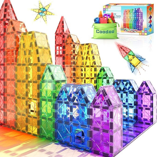  Montessori Magnetic Tiles - Entdecken Sie den endlosen Gebäudespaß-1