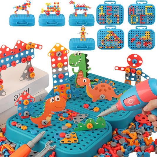Set InnoCraft ToolPlay – Creatividad y aprendizaje para niños pequeños – 211 piezas
