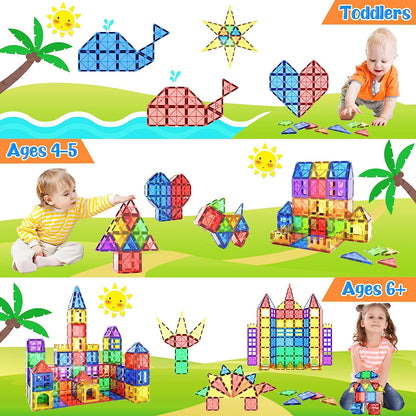  Montessori Magnetic Tiles - Entdecken Sie den endlosen Gebäudespaß-4
