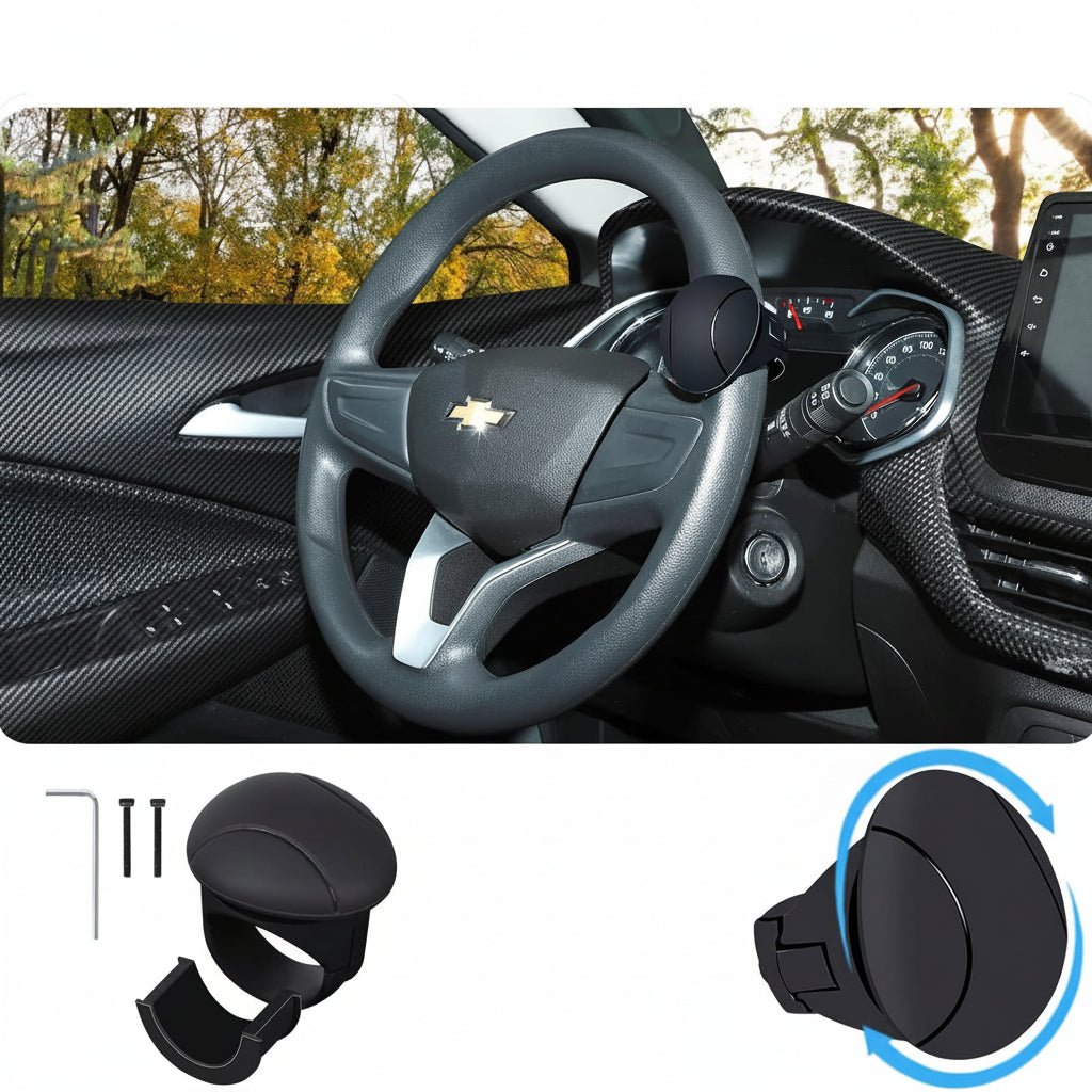 TURNFLOW – Ergonomic Steering Wheel Spinner Knob for a Smooth Driving Experience