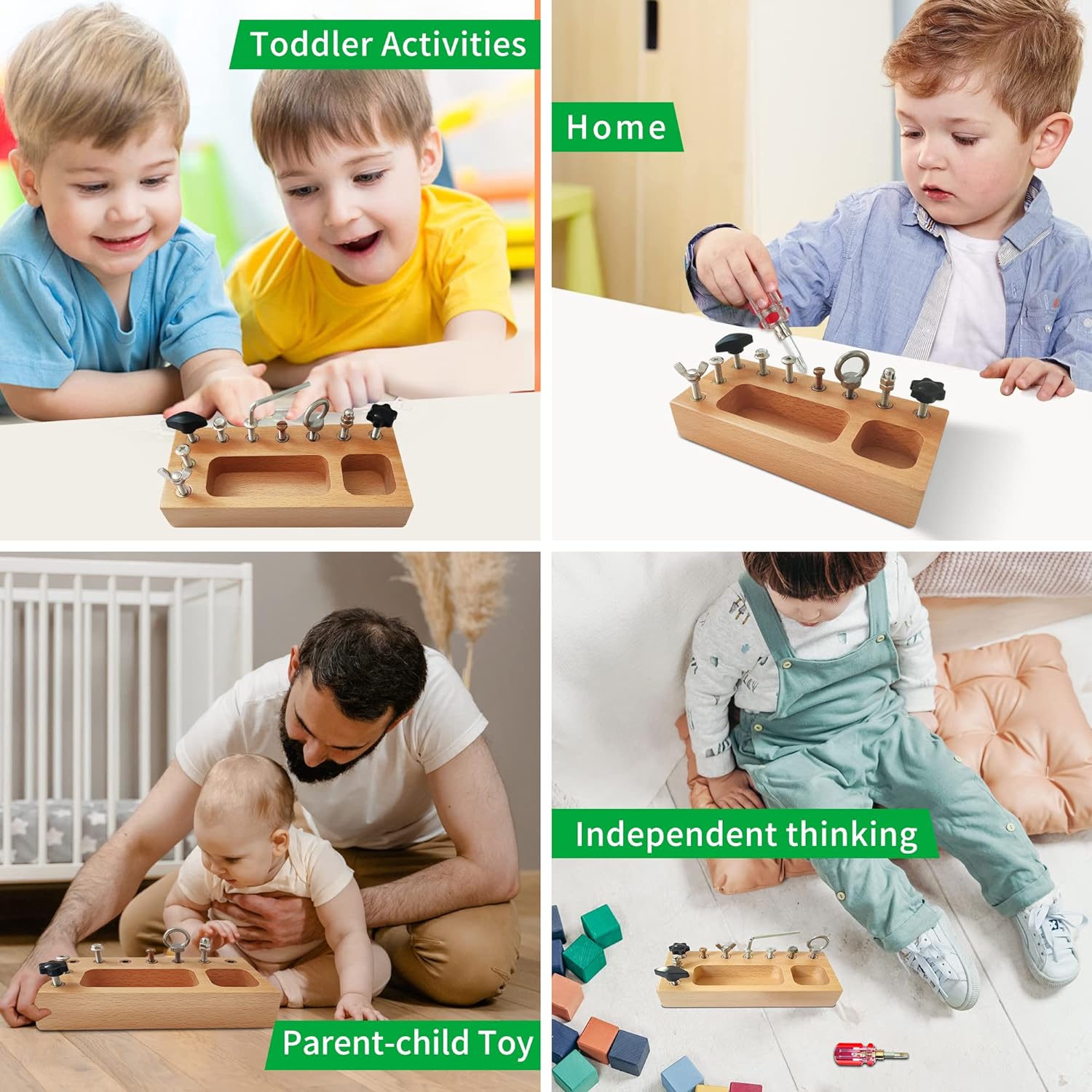 Beschäftigte Board Toys - Bildungsmontessori Game Board für kreative Kinder-5