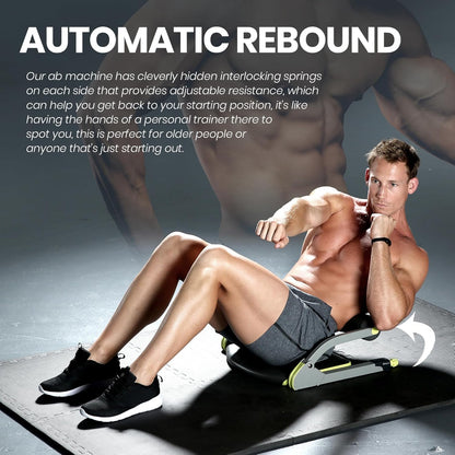 Coremax AB Crunch Trainer – Ergonomisches Design, Einstellbarer Widerstand, Platzsparend-5