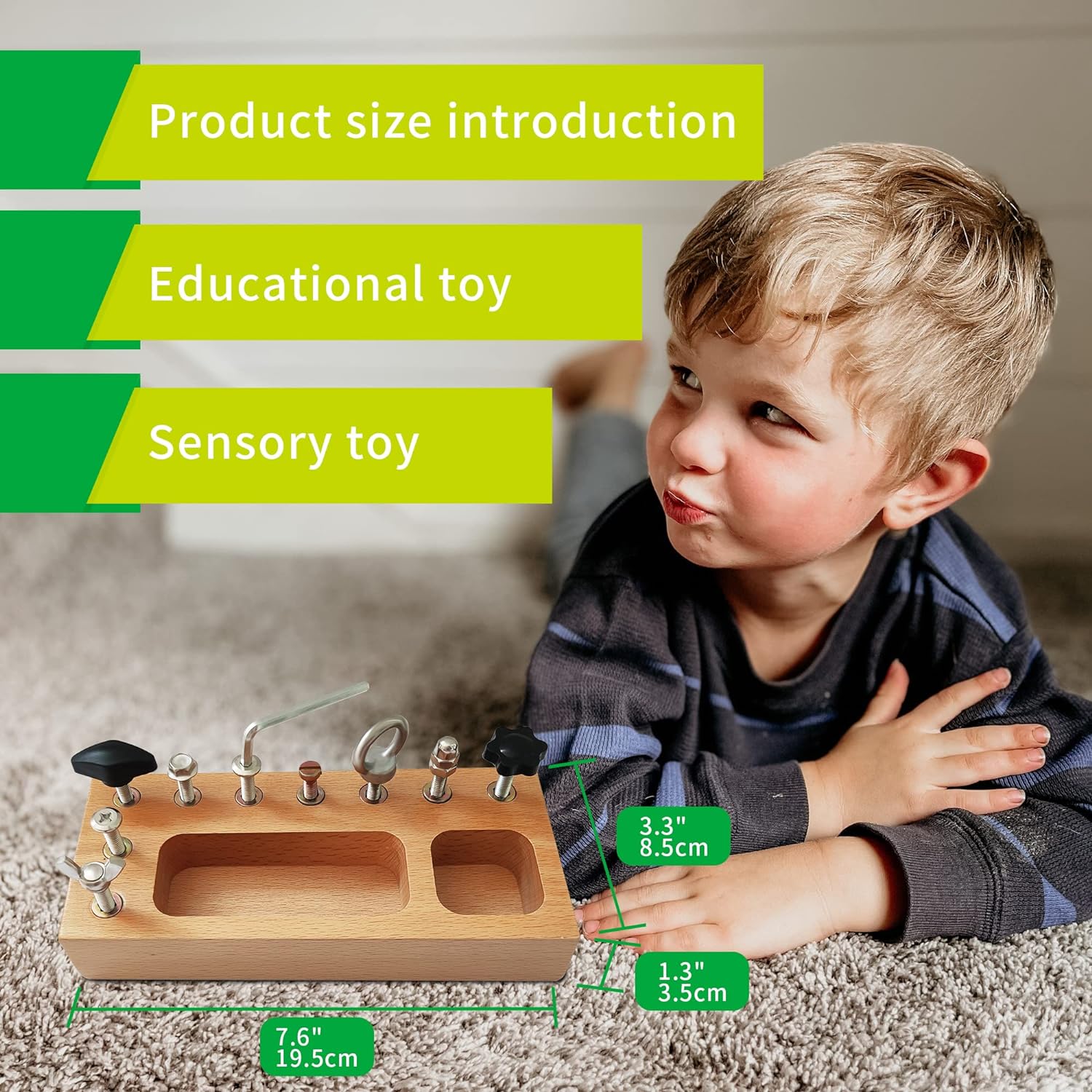 Beschäftigte Board Toys - Bildungsmontessori Game Board für kreative Kinder-4