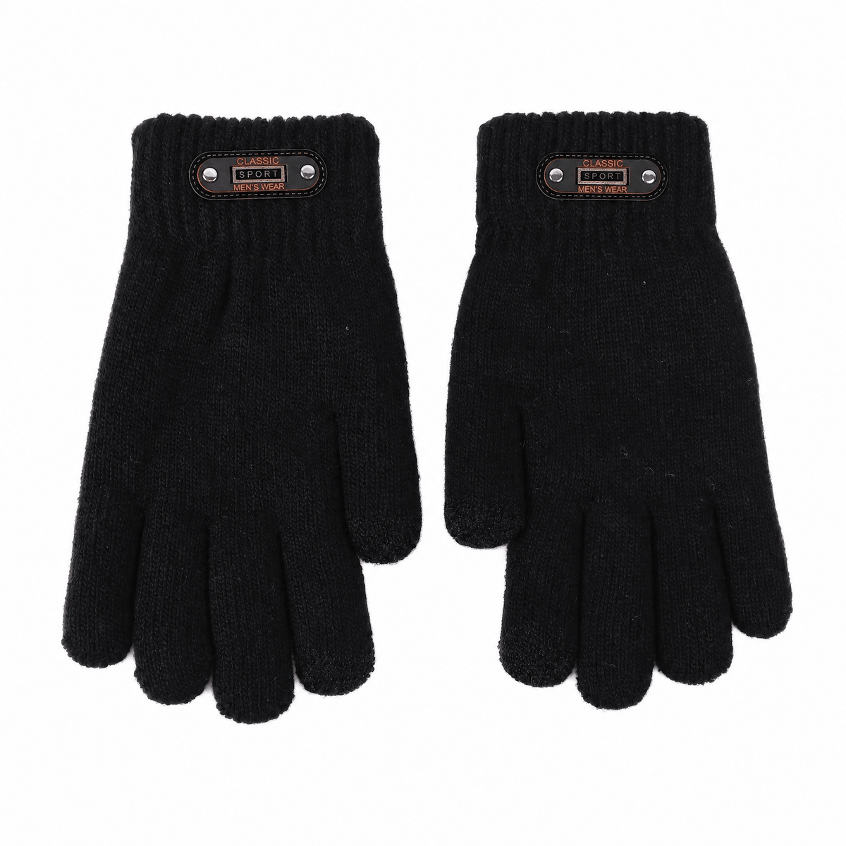 TOUCHWARM – Gants en maille pour homme avec fonction écran tactile