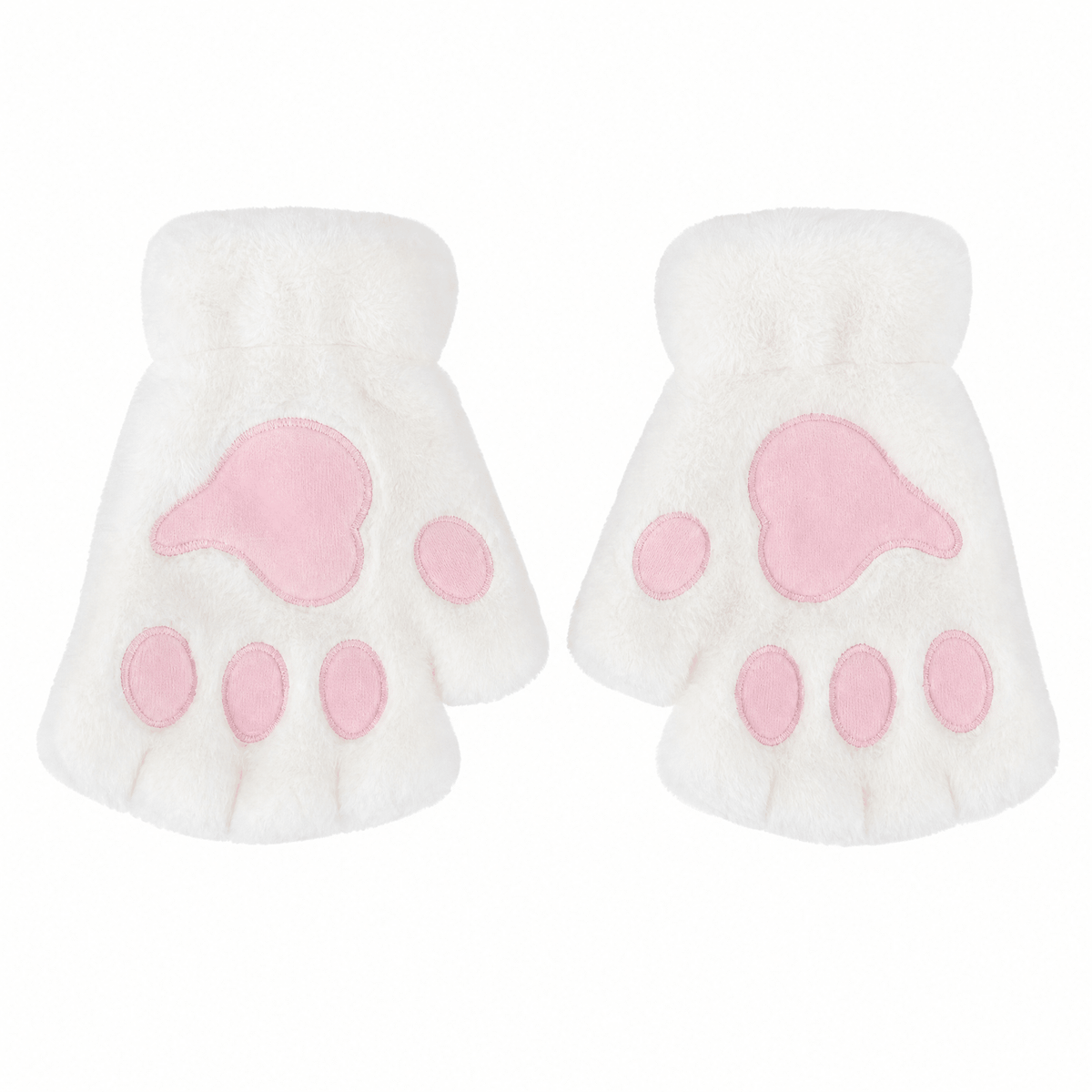 PAWLETTA – Mitaines en peluche à motif de pattes de chat