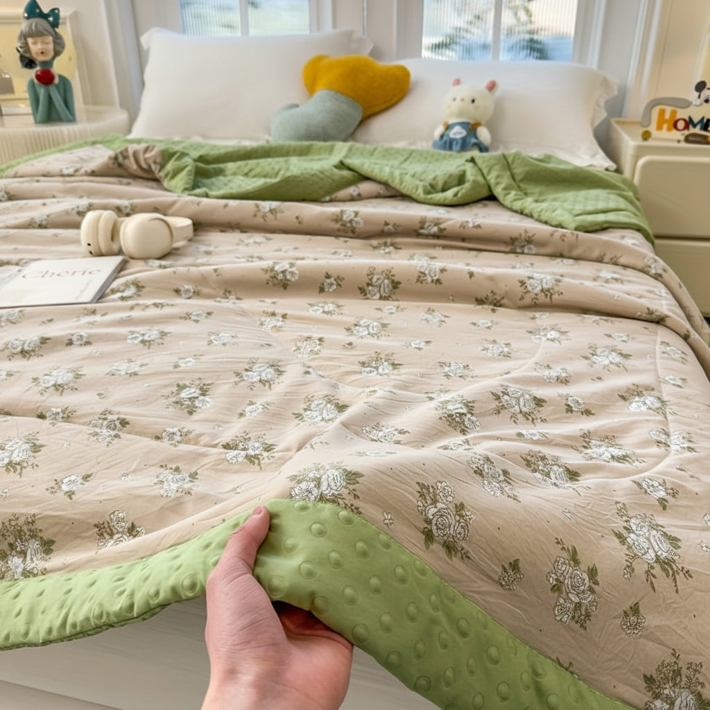 FRESHPETAL – Couverture d'été – Élégance douce pour des nuits détendues