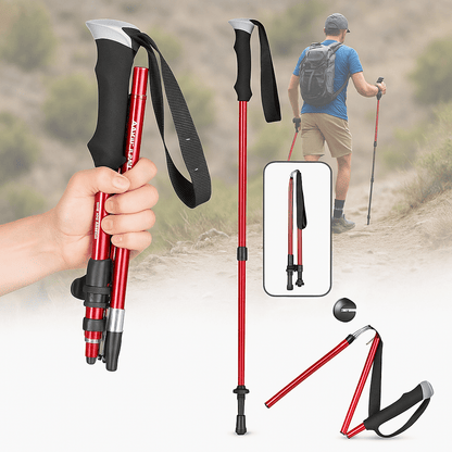 TREKKIFY – Bastoni da passeggio pieghevoli e regolabili per escursioni
