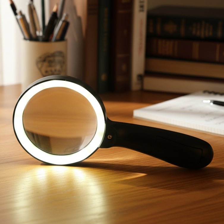 CLARILENS – 10X illuminated reading magnifier