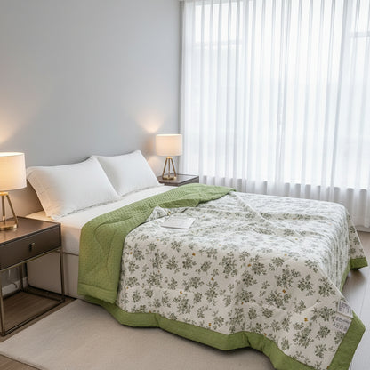 FRESHPETAL – Couverture d'été – Élégance douce pour des nuits détendues