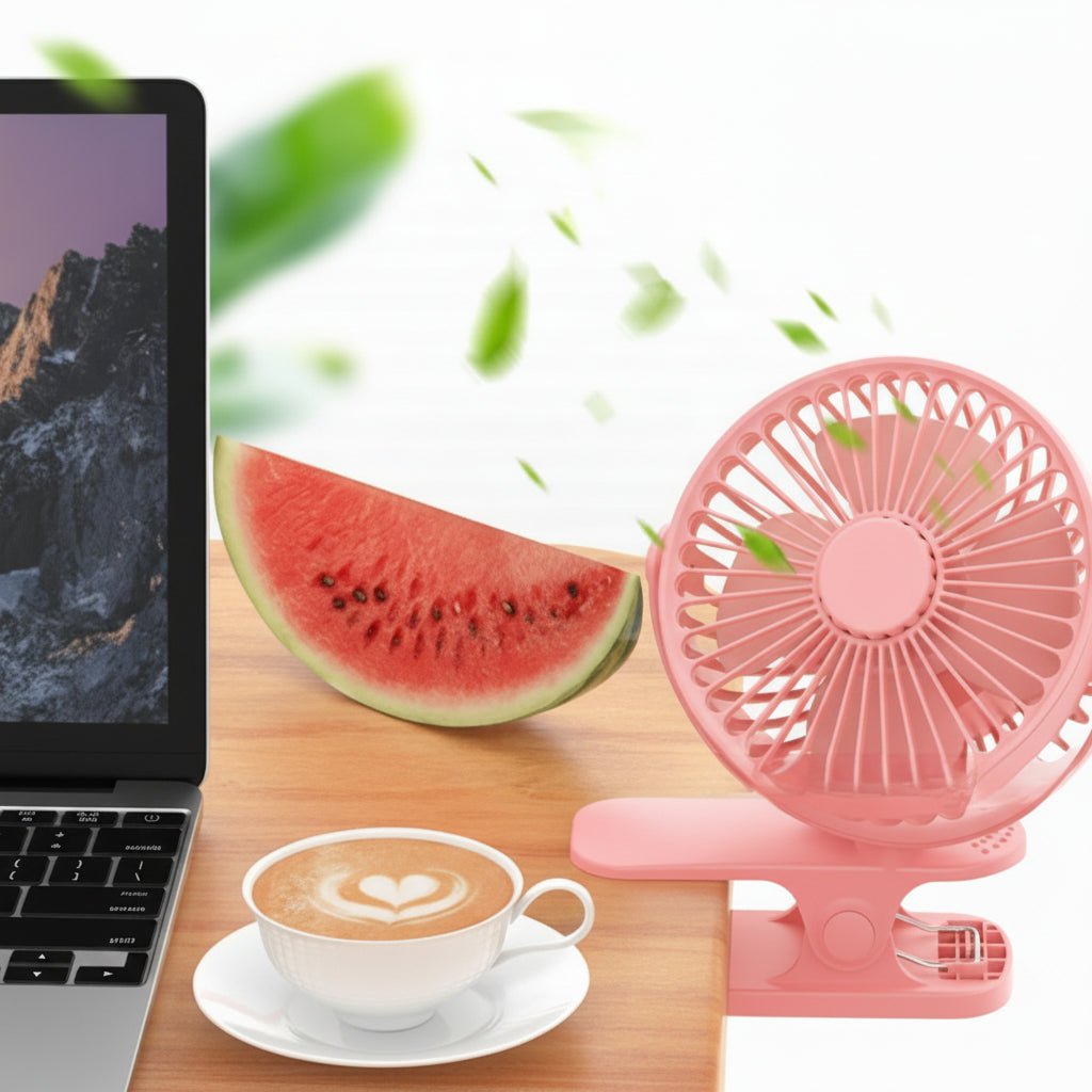 CLIPIXA – Modern Clip Fan with Strong Grip