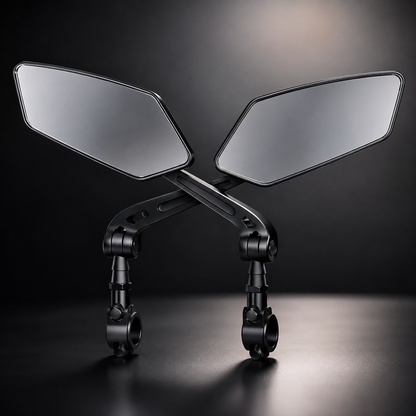 RUNDUMBLICK – Specchietto retrovisore regolabile per bicicletta con campo visivo grandangolare