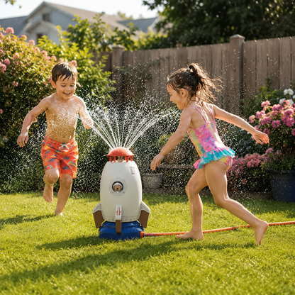Plaisir de jets d'eau pour enfants – amusement aquatique rotatif à 360° pour les enfants en été