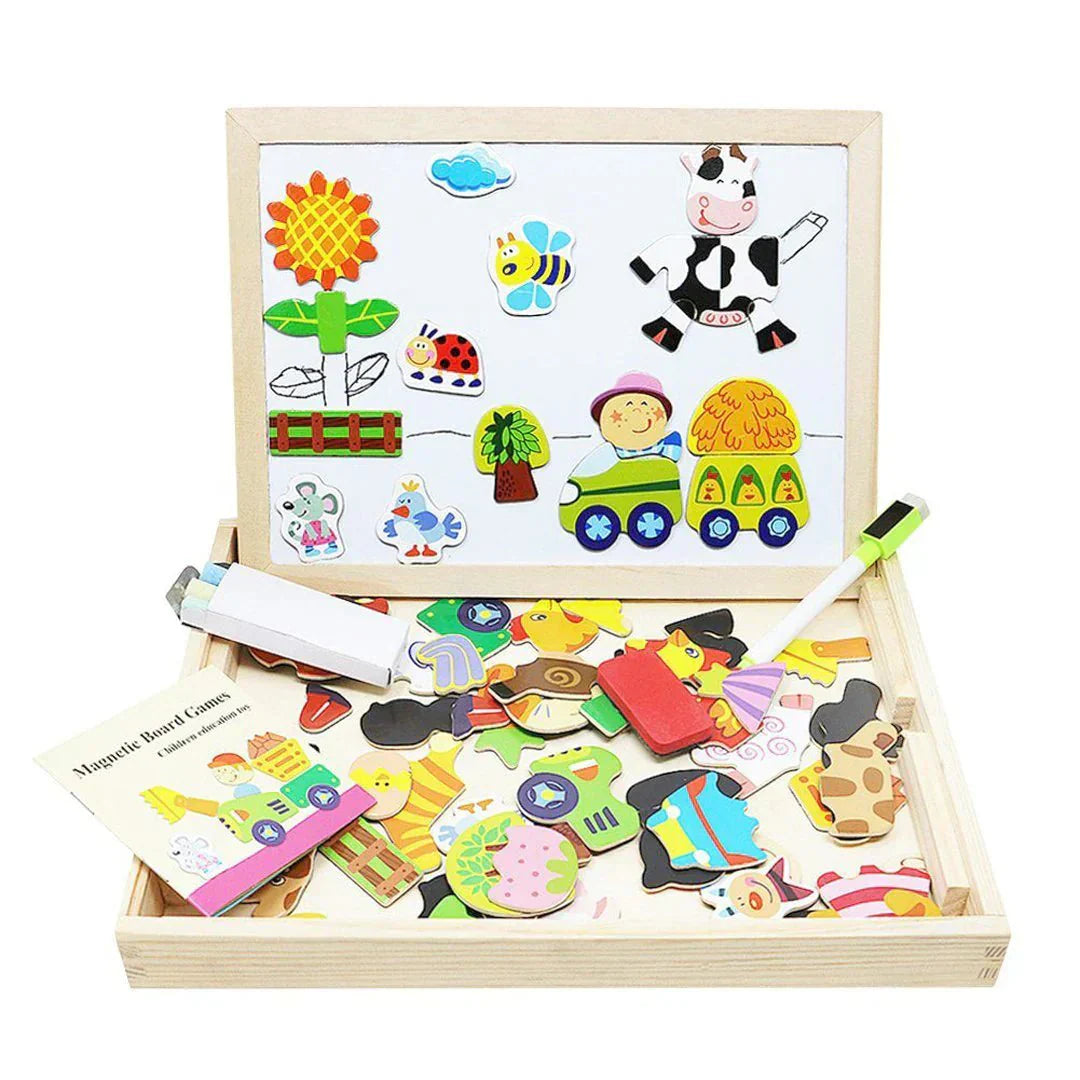  Kreativechalk -Board - Magnetic Two -Side -Kinderbrett-2