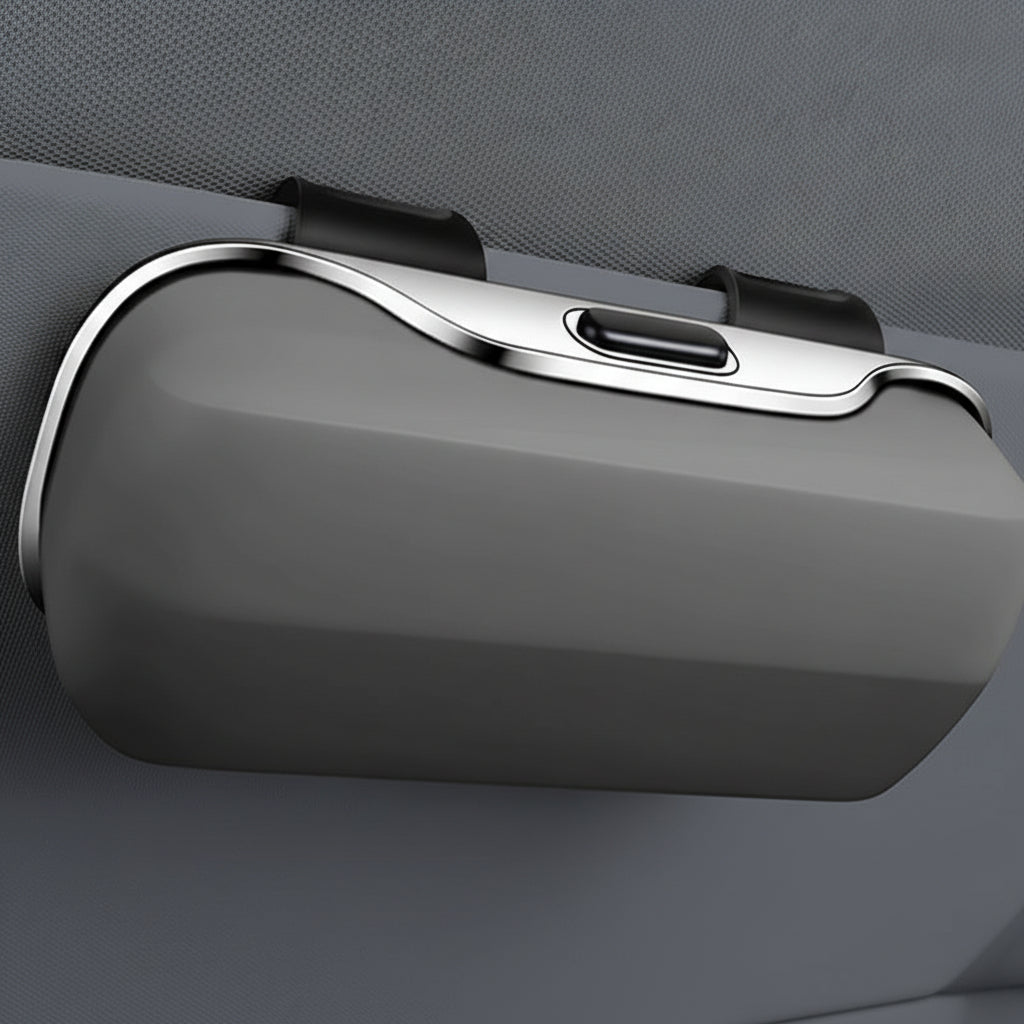 SUNCRATE – Estuche elegante para gafas de sol para un interior de coche ordenado