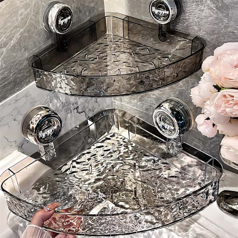 Variant image for Wandregal Weiß – Bohrfreies Küchenregal mit Starken Saugnäpfen für Vielseitige Aufbewahrung-4