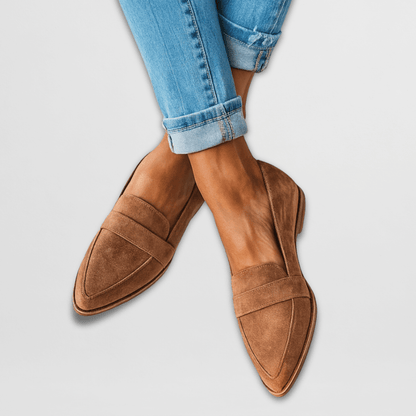 AVELINE – Damen-Loafer in weicher Velourslederoptik