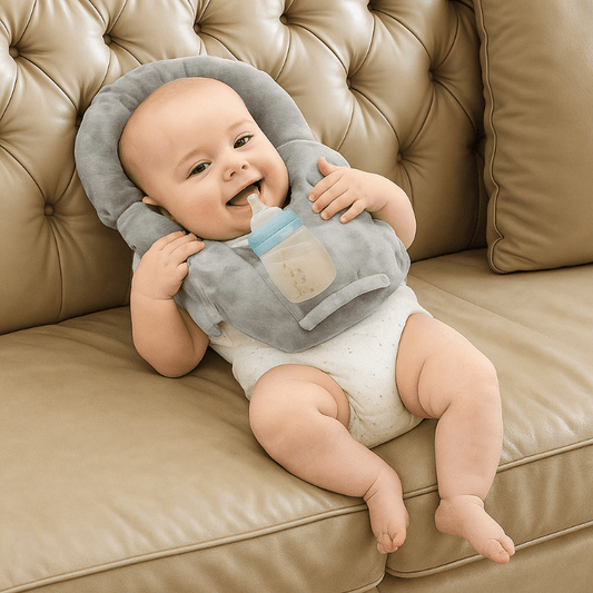 FEEDORIS – voedings- en fleskussen voor baby's met geïntegreerde flessenhouder