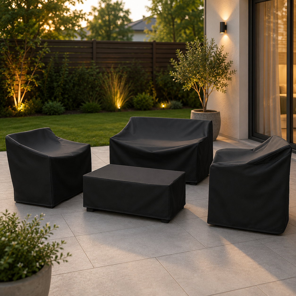 PATIOSHIELD – Copertura per mobili resistente alle intemperie con protezione UV e dalla pioggia