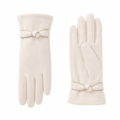 BELLAVORA – Gants pour femme avec nœud décoratif