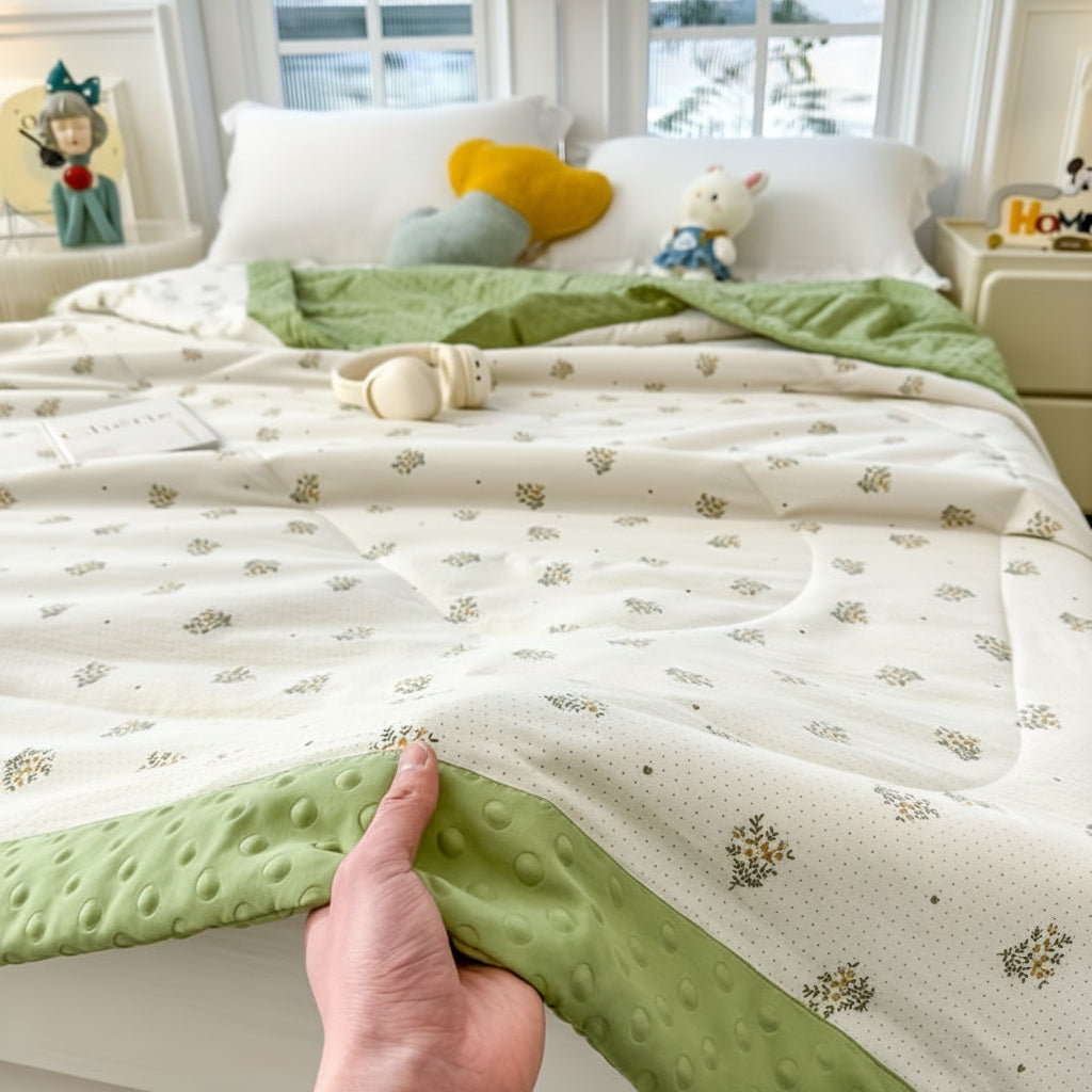 FRESHPETAL – Couverture d'été – Élégance douce pour des nuits détendues