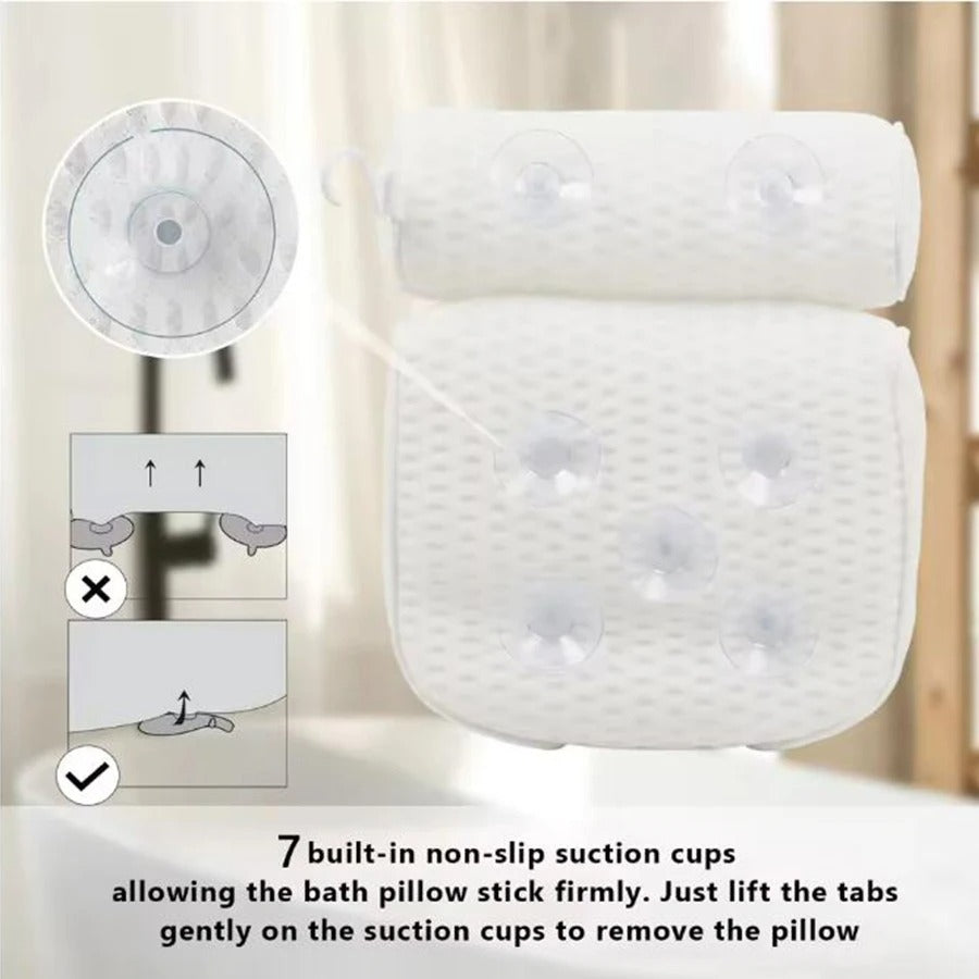 Almohada de baño ErgoRelax – Ergonómica y cómoda para una experiencia de baño lujosa