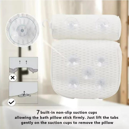 Almohada de baño ErgoRelax – Ergonómica y cómoda para una experiencia de baño lujosa