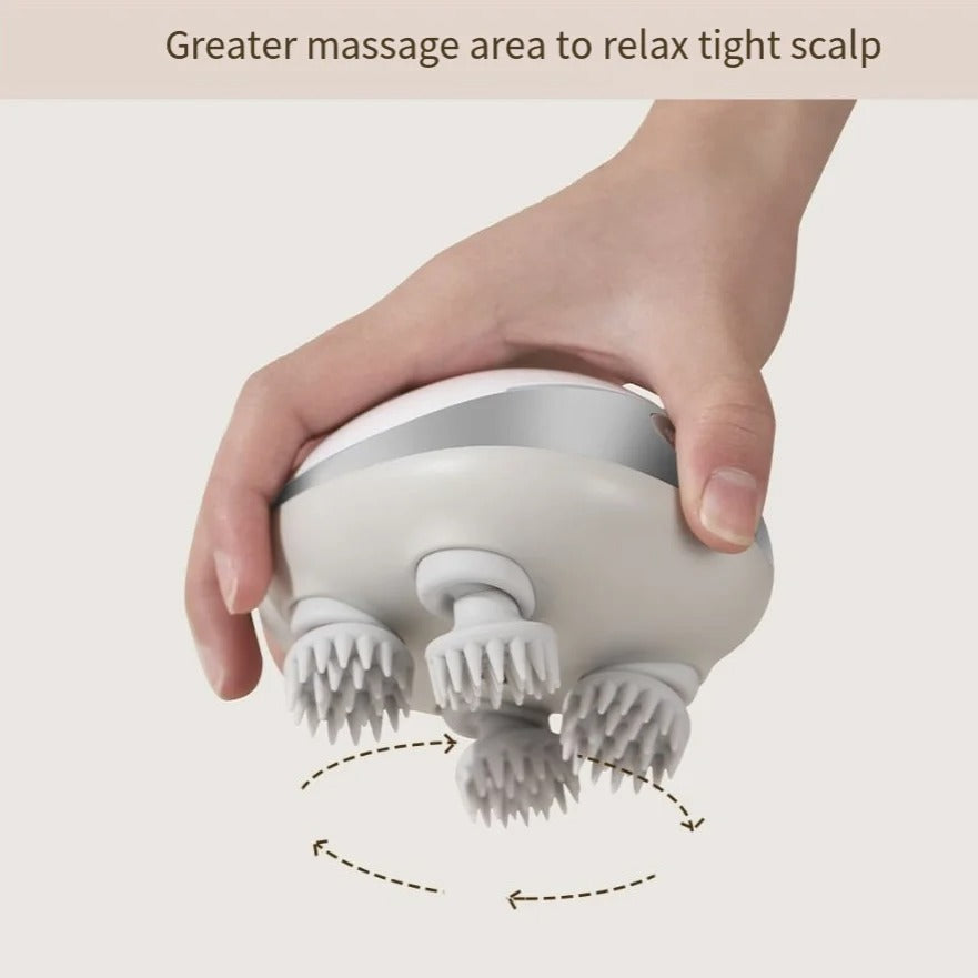 Felicidad para el cuero cabelludo – Masaje capilar de luz roja de lujo para el crecimiento del cabello y la relajación