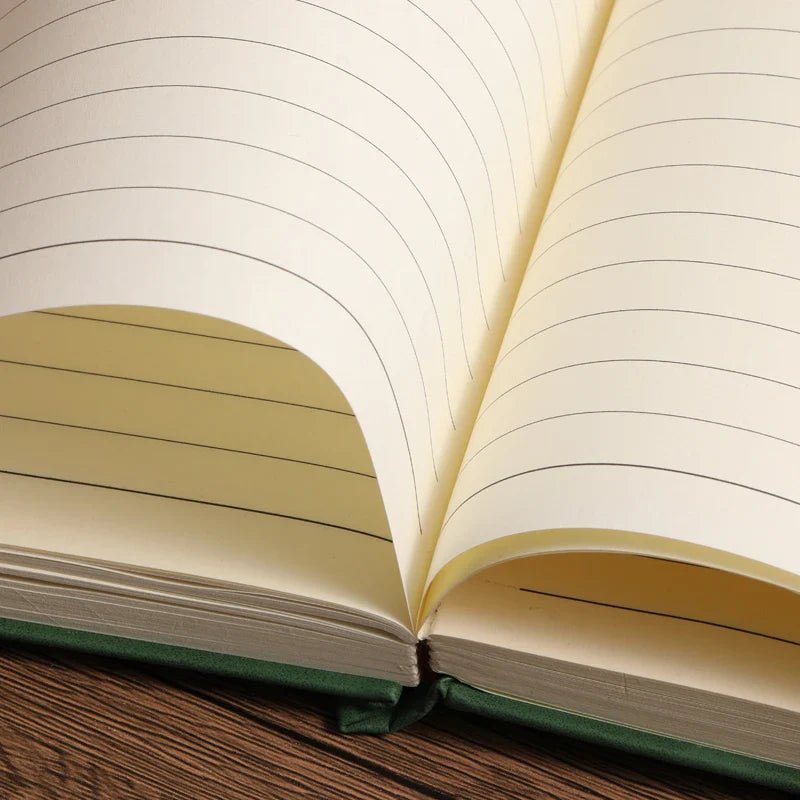 PENVOIR – Carnet de notes en cuir A5 avec 200 pages, couverture personnalisée et marque-page intégré