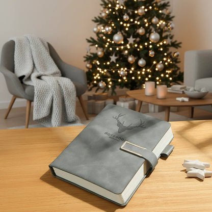 PENVOIR – Carnet de notes en cuir A5 avec 200 pages, couverture personnalisée et marque-page intégré