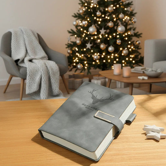 PENVOIR – Carnet de notes en cuir A5 avec 200 pages, couverture personnalisée et marque-page intégré