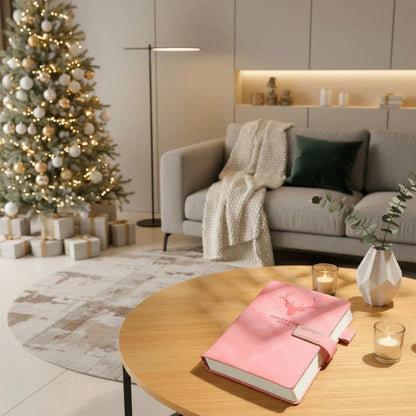 PENVOIR – Carnet de notes en cuir A5 avec 200 pages, couverture personnalisée et marque-page intégré