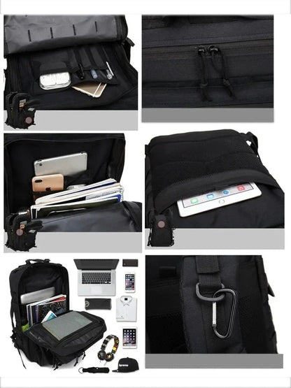 ADVENTUREPACK - Waterproof tactical backpack with 50 L volume for travelling & outdoor adventures