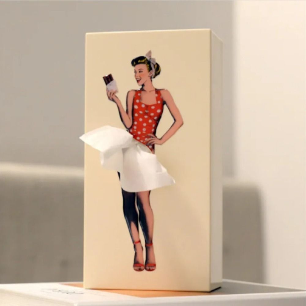 TISSUDANCE – Speelse Rock Taschentuchbox voor Creatieve Woondecoratie