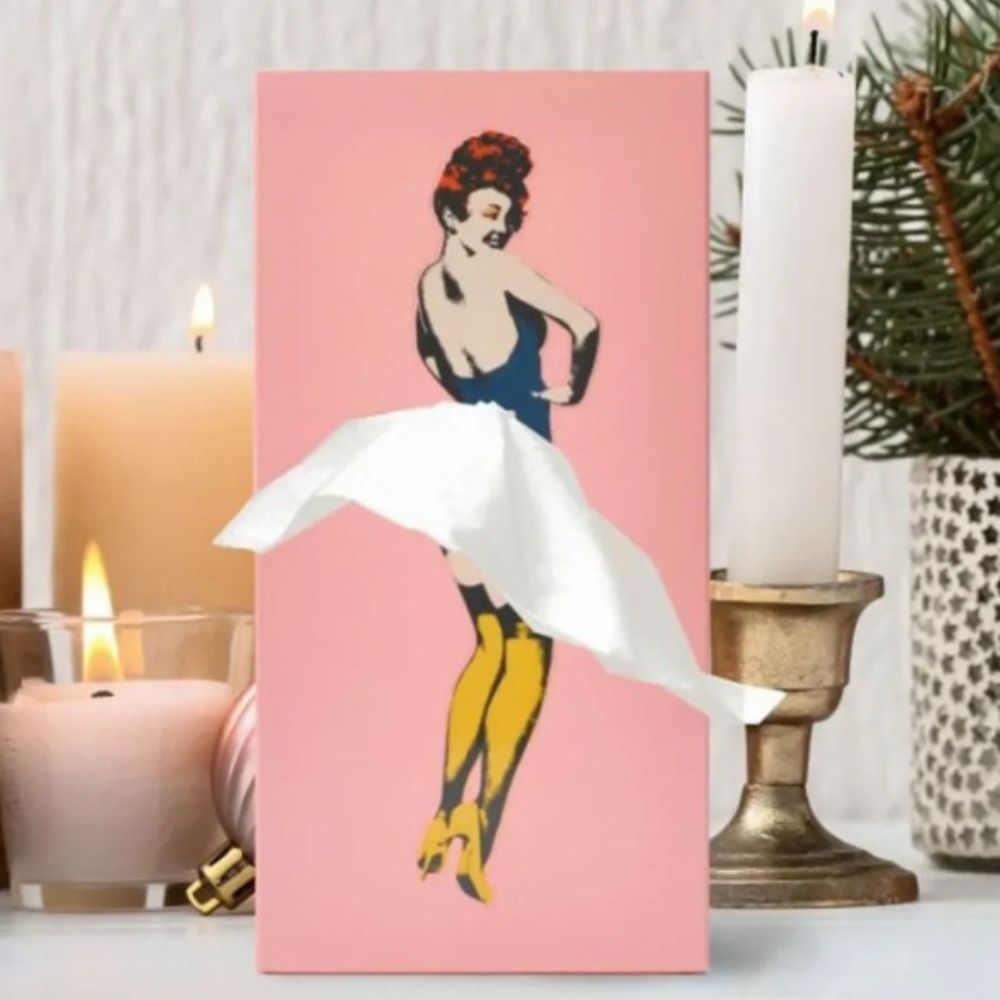 TISSUDANCE – Speelse Rock Taschentuchbox voor Creatieve Woondecoratie