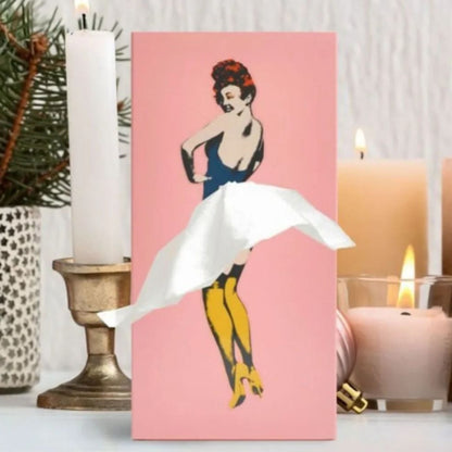 TISSUDANCE – Speelse Rock Taschentuchbox voor Creatieve Woondecoratie
