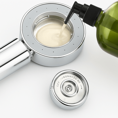 AQUAPULSE – Hochdruck-Doppelseitiger Seifenspender-Duschkopf für gründliche Reinigung 1