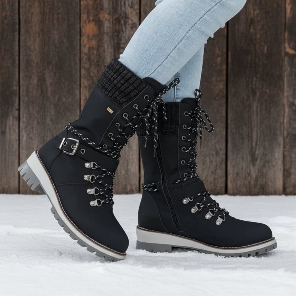 ARCTYON – Orthopädische, wasserdichte Winterstiefel für Damen mit Thermofutter 0