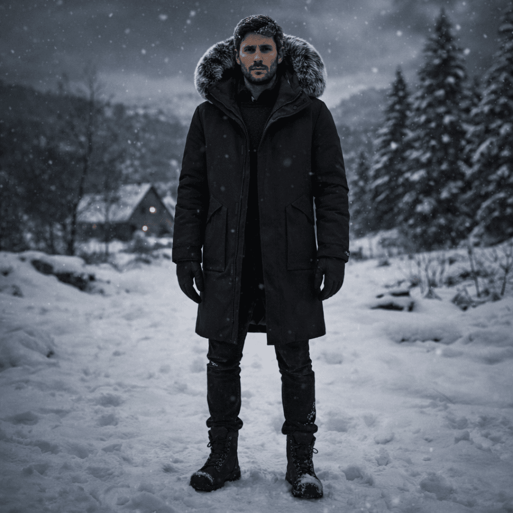 ARKTIS – Winddichter, gefütterter Winterparka für Herren 0